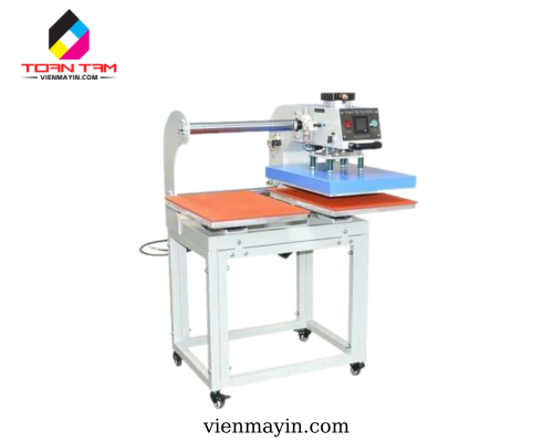 MÁY ÉP NHIỆT PHẲNG HƠI 40X50CM KHÍ NÉN-2 MÂM