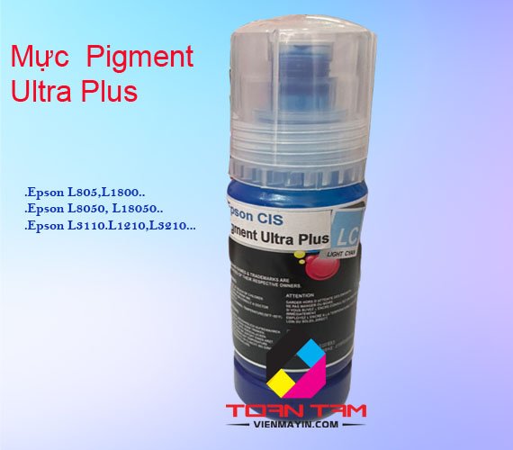 Mực In Epson Ecotank Pigment Ultra Plus 100ml xanh nhạt